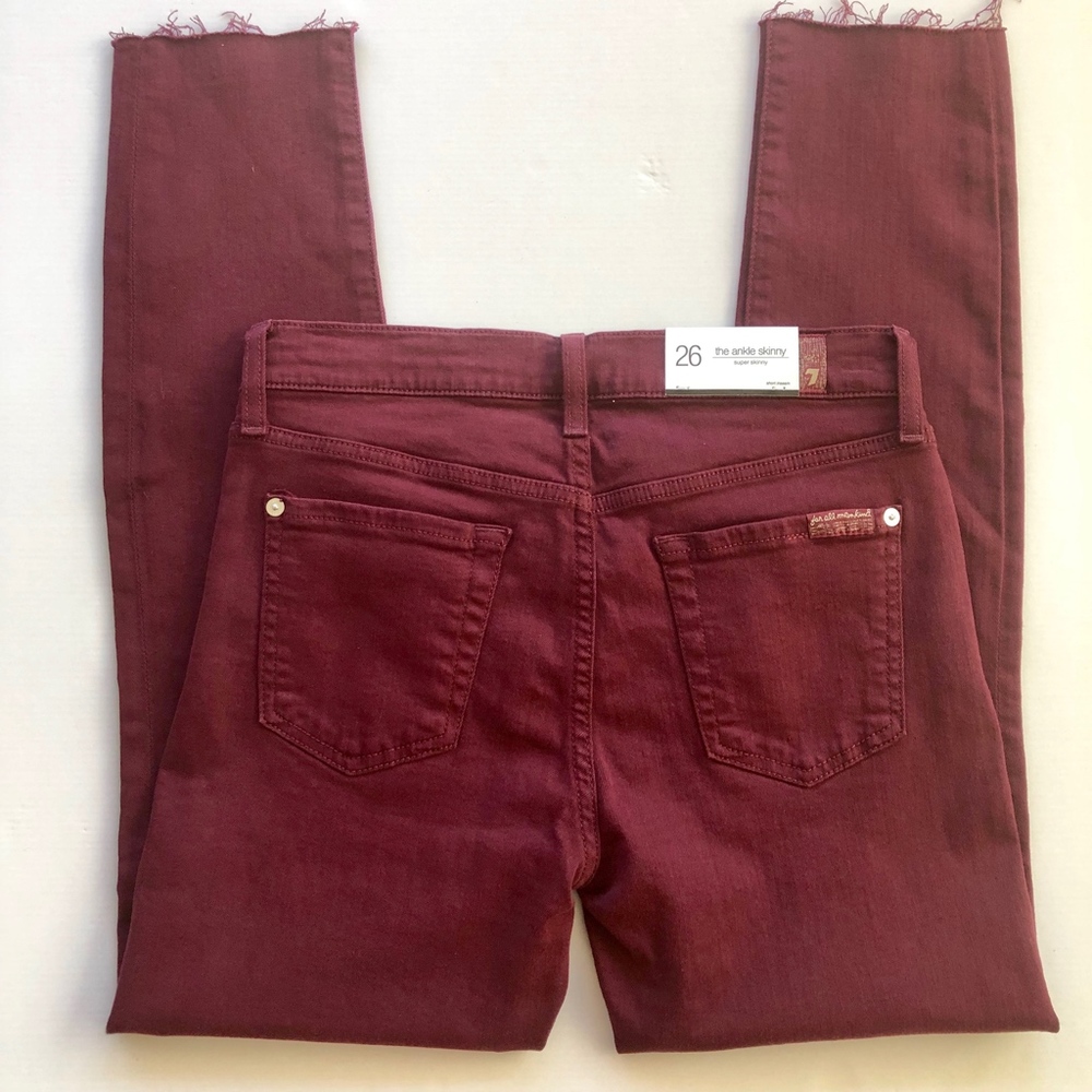 NWT FOR ALL 7MAKING THE ANKLE SKINNY JEANS - Picture 3 of 8